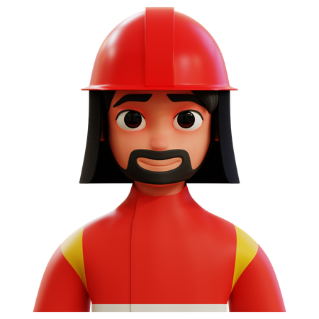 Avatar de bombeiro  3D Icon