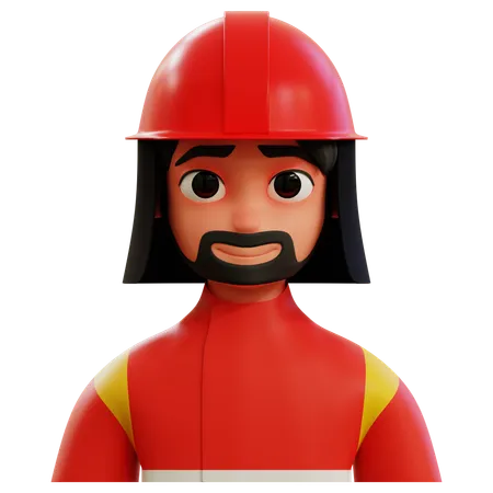 Avatar de bombeiro  3D Icon