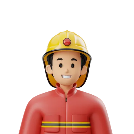 Avatar de bombeiro  3D Icon