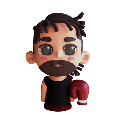 Avatar boxeador  3D Icon