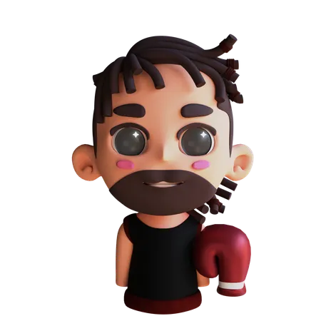 Avatar boxeador  3D Icon