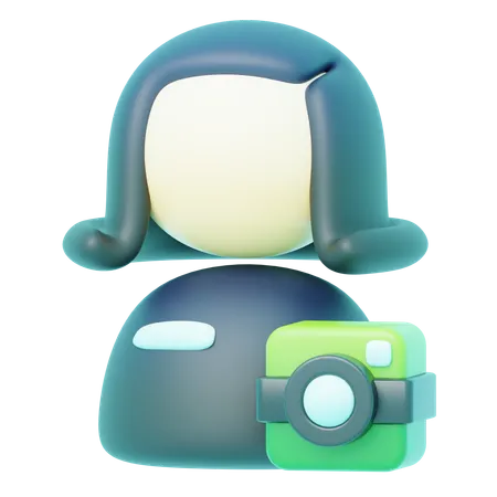 Avatar Camera Woman  3D Icon