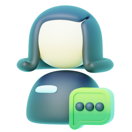 Avatar Chat  3D Icon