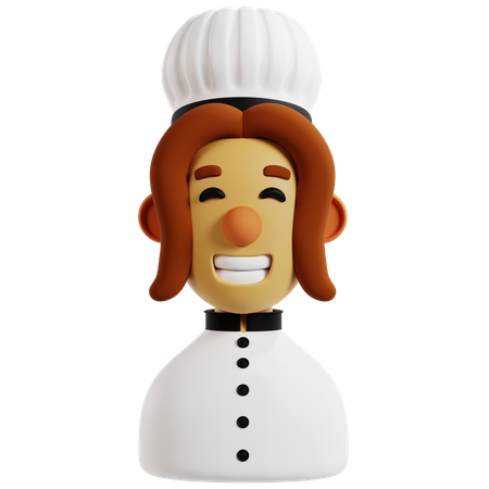 Avatar do Chef Sorridente  3D Icon