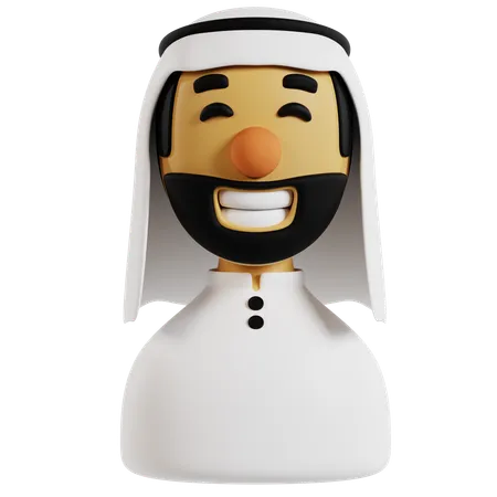Avatar com tema árabe  3D Icon