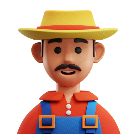 Avatar d'agriculteur  3D Icon