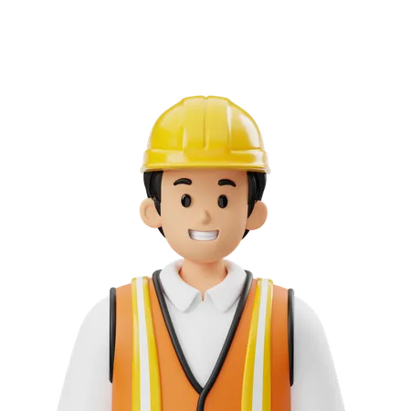 Avatar de construcción  3D Icon