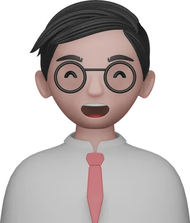 Avatar de menino de escola  3D Icon