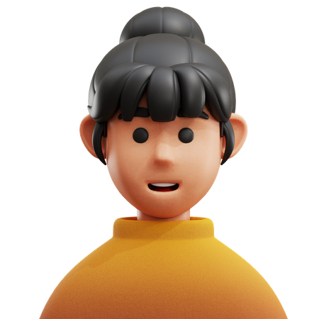 Avatar de femme  3D Icon