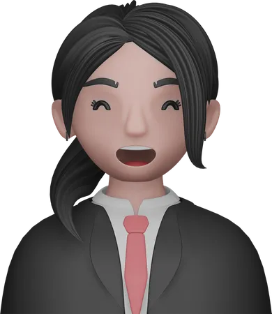 Avatar de femmes d’affaires  3D Icon