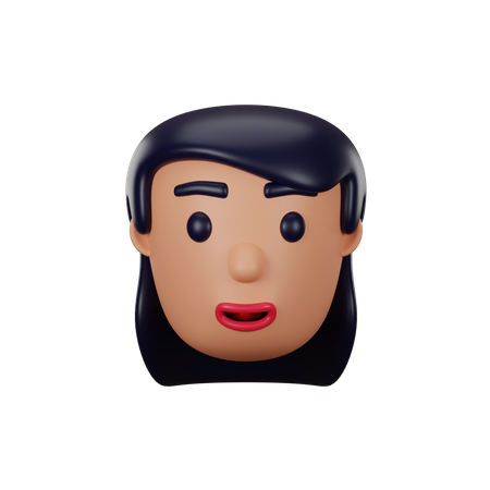 Avatar de fille  3D Icon