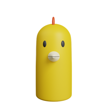 Avatar de galinha  3D Illustration