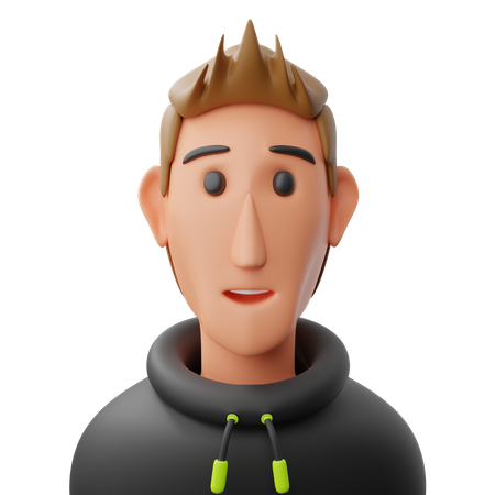 Avatar de hombre genial  3D Icon