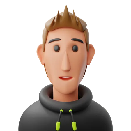 Avatar de hombre genial  3D Icon