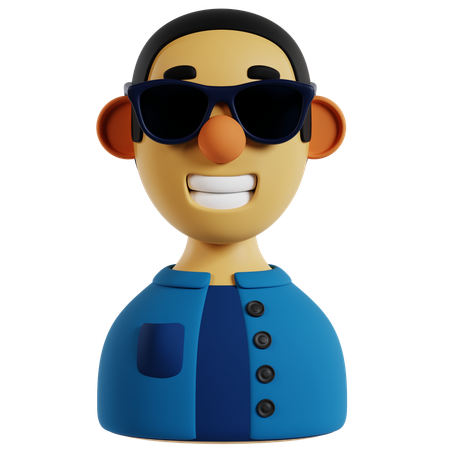 Avatar de hombre influyente virtual  3D Icon
