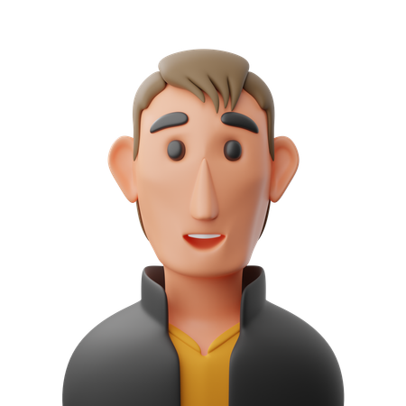 Avatar de hombre de moda  3D Icon