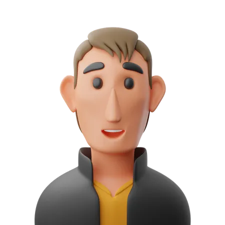 Avatar de hombre de moda  3D Icon