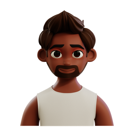 Avatar de homem de cabelo moicano  3D Icon