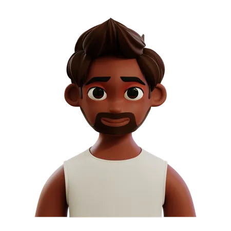 Avatar de homem de cabelo moicano  3D Icon