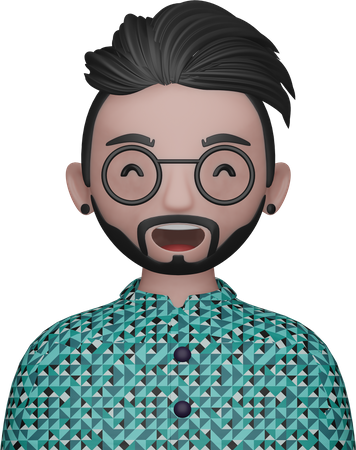 Avatar de jeune homme  3D Icon