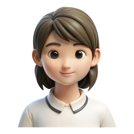 Avatar de niña  3D Icon