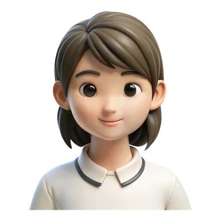 Avatar de niña  3D Icon