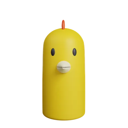 Avatar de pollo  3D Illustration