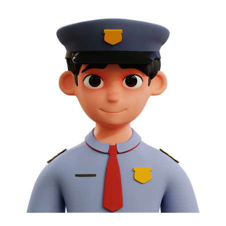 Avatar de seguridad  3D Icon