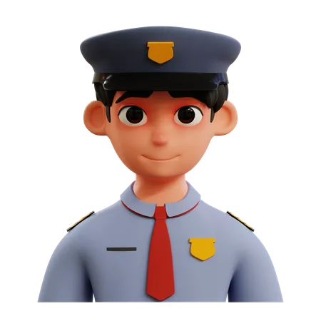 Avatar de seguridad  3D Icon