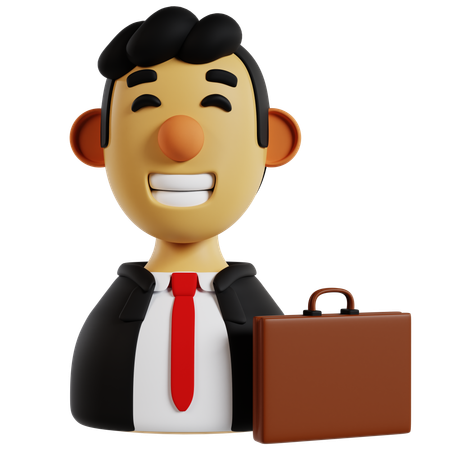 Avatar d'homme d'affaires professionnel  3D Icon