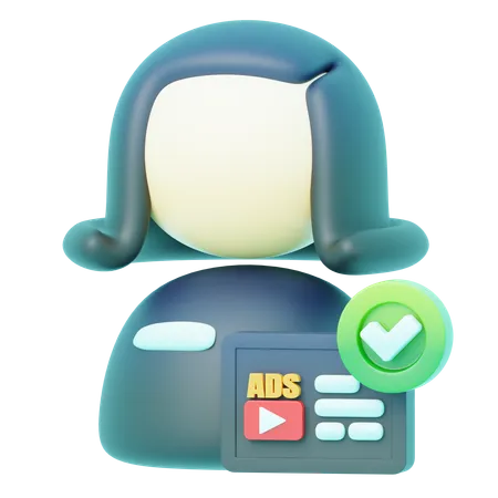 Avatar Digital Marketer  3D Icon