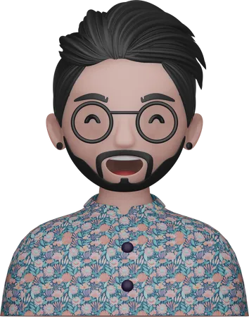 Avatar de diseñador de moda  3D Icon