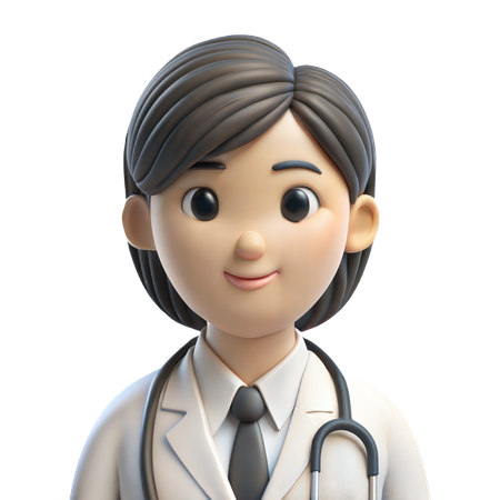 Avatar doctora  3D Icon