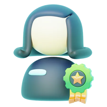 Avatar Employee Of The Month  3D Icon