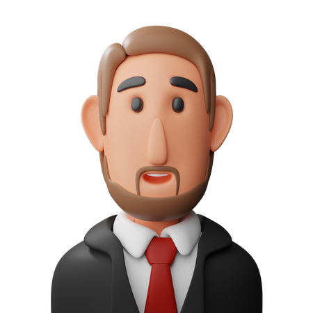 Avatar de empresario  3D Icon