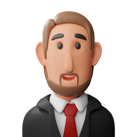 Avatar de empresario  3D Icon