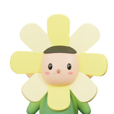 Avatar de fantasia de flor  3D Icon