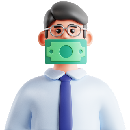 Avatar fechar boca  3D Icon