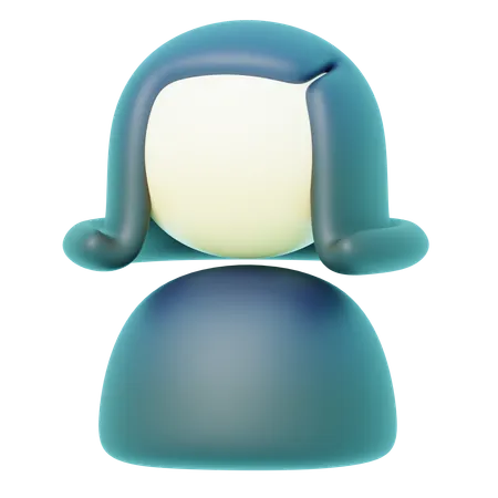 Avatar Female Basic  3D Icon