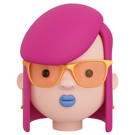 Avatar féminin  3D Icon