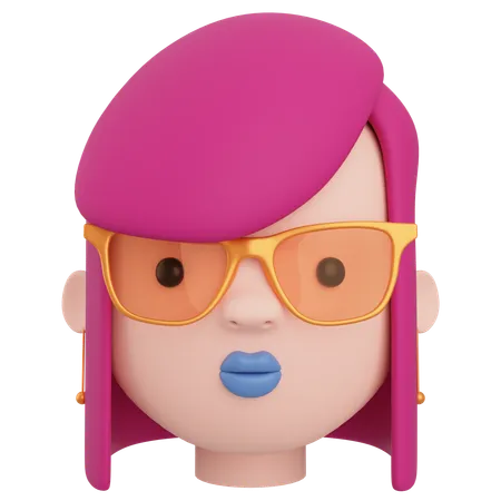 Avatar féminin  3D Icon