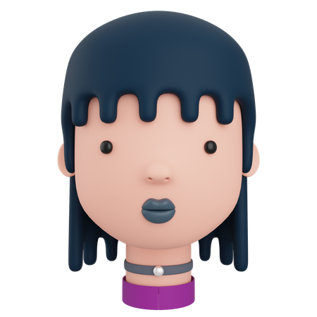 Avatar féminin  3D Icon