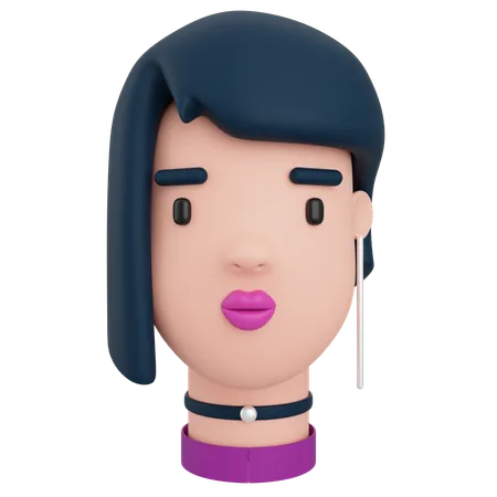 Avatar féminin  3D Icon