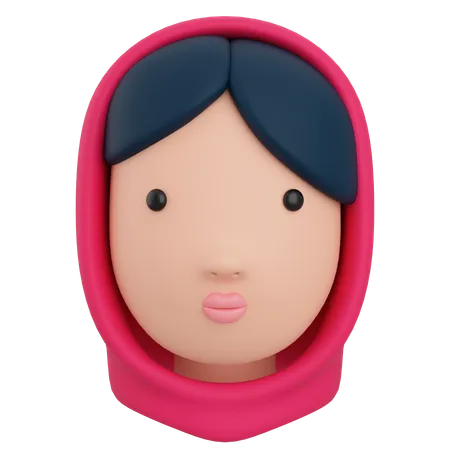 Avatar féminin  3D Icon