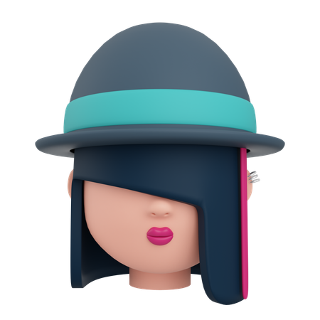 Avatar féminin  3D Icon