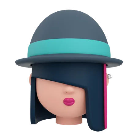 Avatar féminin  3D Icon