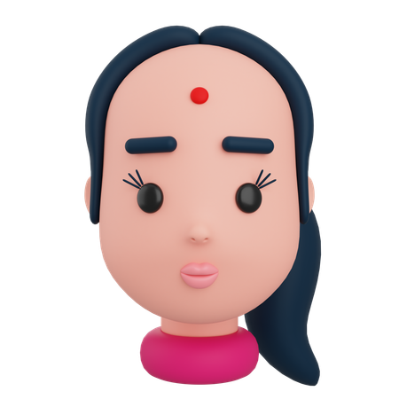 Avatar féminin  3D Icon