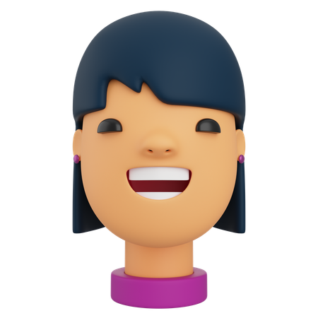 Avatar féminin  3D Icon