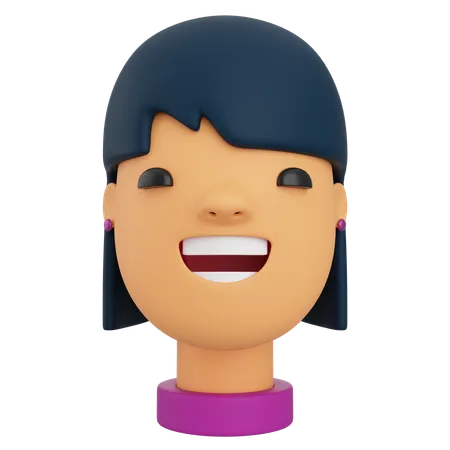 Avatar féminin  3D Icon