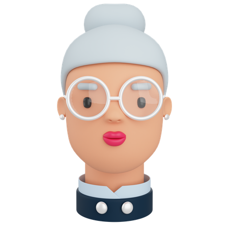 Avatar féminin  3D Icon